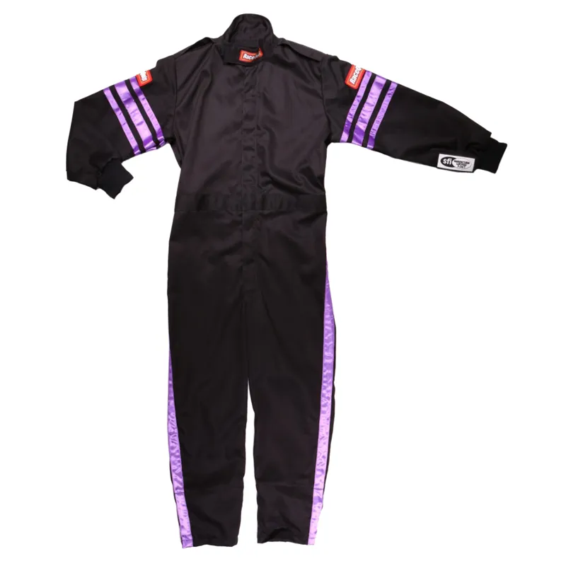RaceQuip Purple Trim SFI-1 JR. Suit - KSmall RaceQuip Purple Trim SFI-1 JR. Suit - KSmall