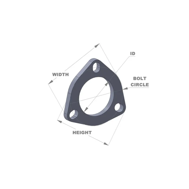 Vibrant 3-Bolt T304 SS Exhaust Flange (3.5in I.D.) Vibrant 3-Bolt T304 SS Exhaust Flange (3.5in I.D.)
