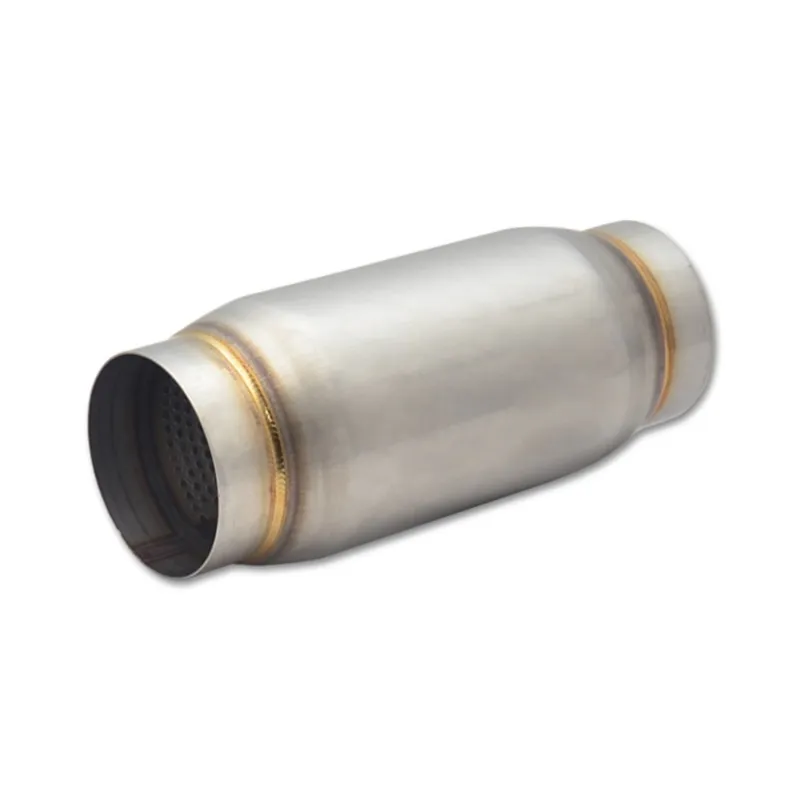 Vibrant SS Race Muffler 3in inlet/outlet x 9in long 3.75in Muffler Body OD Vibrant SS Race Muffler 3in inlet/outlet x 9in long 3.75in Muffler Body OD