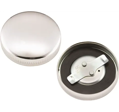 Bikers Choice 36-E73 Chrome Early Vented Gas Cap Single & Fatbob Tank Right Side Repl H-D 61103-36