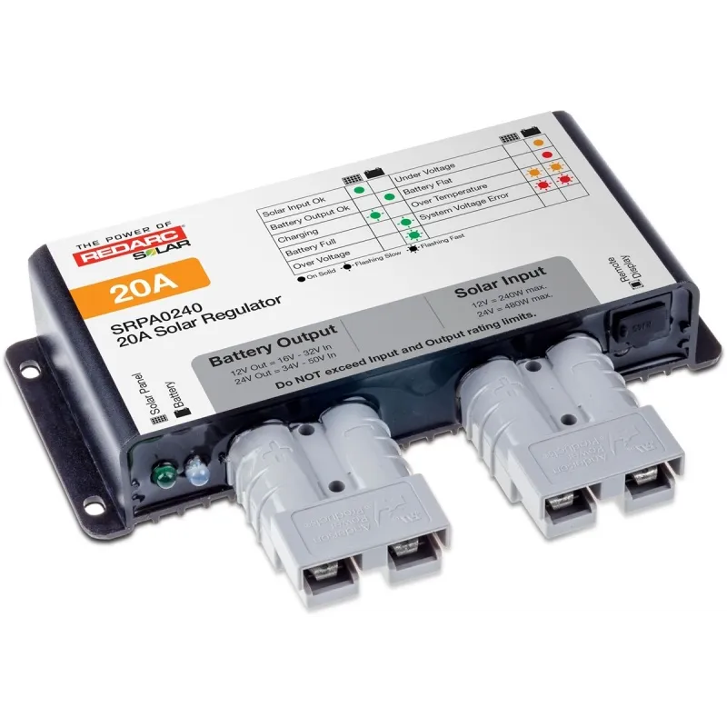 REDARC Solar Regulator w/Anderson Connect - 20A REDARC Solar Regulator w/Anderson Connect - 20A
