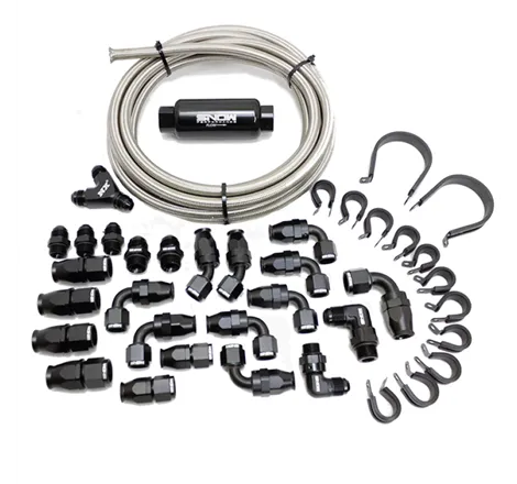 Snow Performance 10AN Braided Stainless Fuel Line Kit
