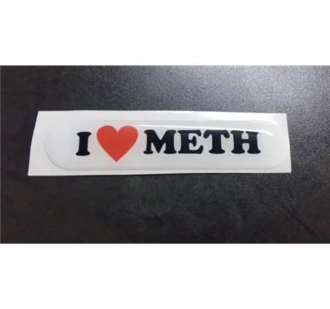 I Love Meth Dome Sticker Cool Boost Systems - 1