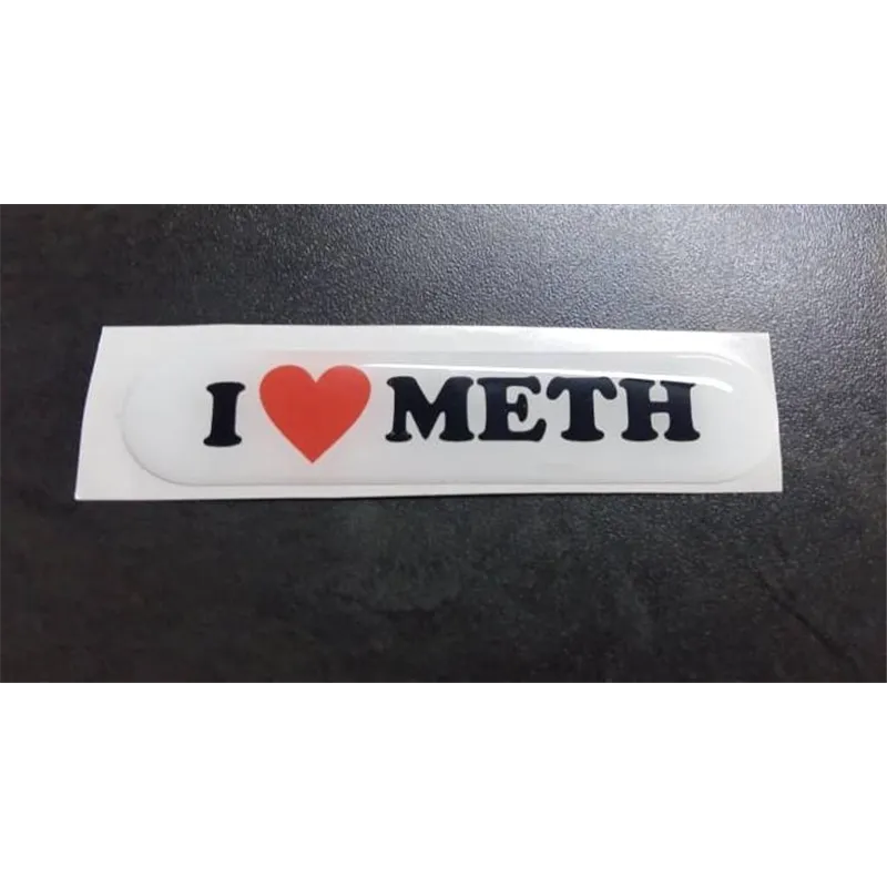I Love Meth Dome Sticker Cool Boost Systems - 1