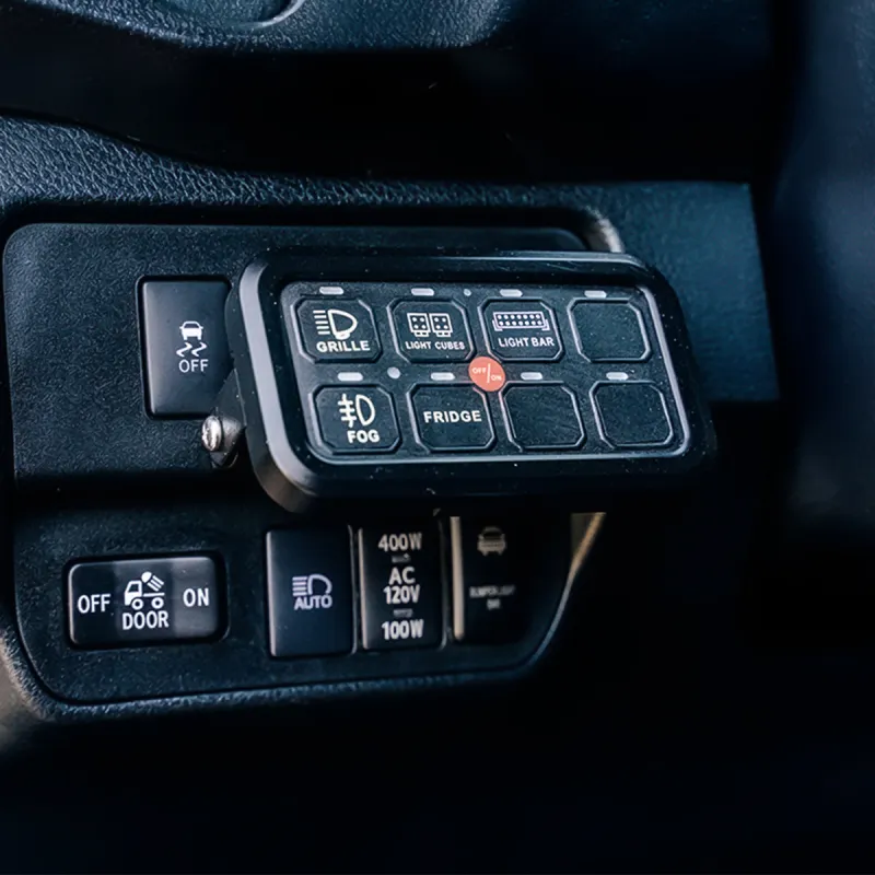 Cali Raised Vehicle Accessory 8 Switch Control System Blue Backlighting Cali Raised Vehicle Accessory 8 Switch Control System Blue Backlighting