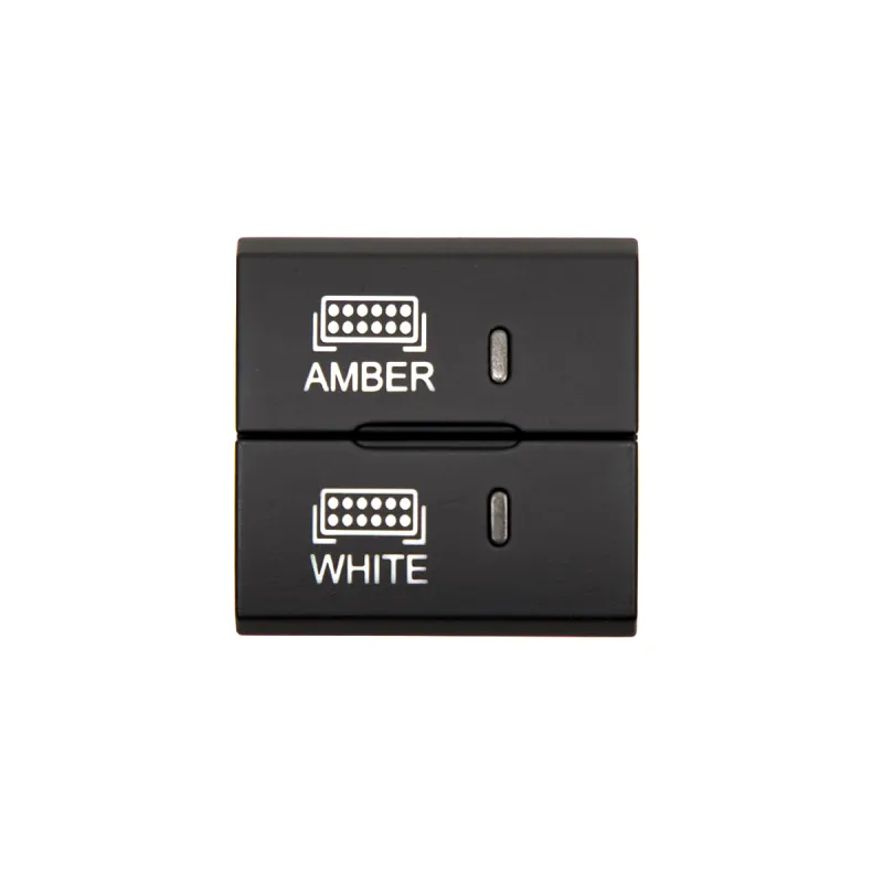Cali Raised Square Style Dual Function Toyota Oem Style Amber & White Switch Cali Raised Square Style Dual Function Toyota Oem Style Amber & White Switch