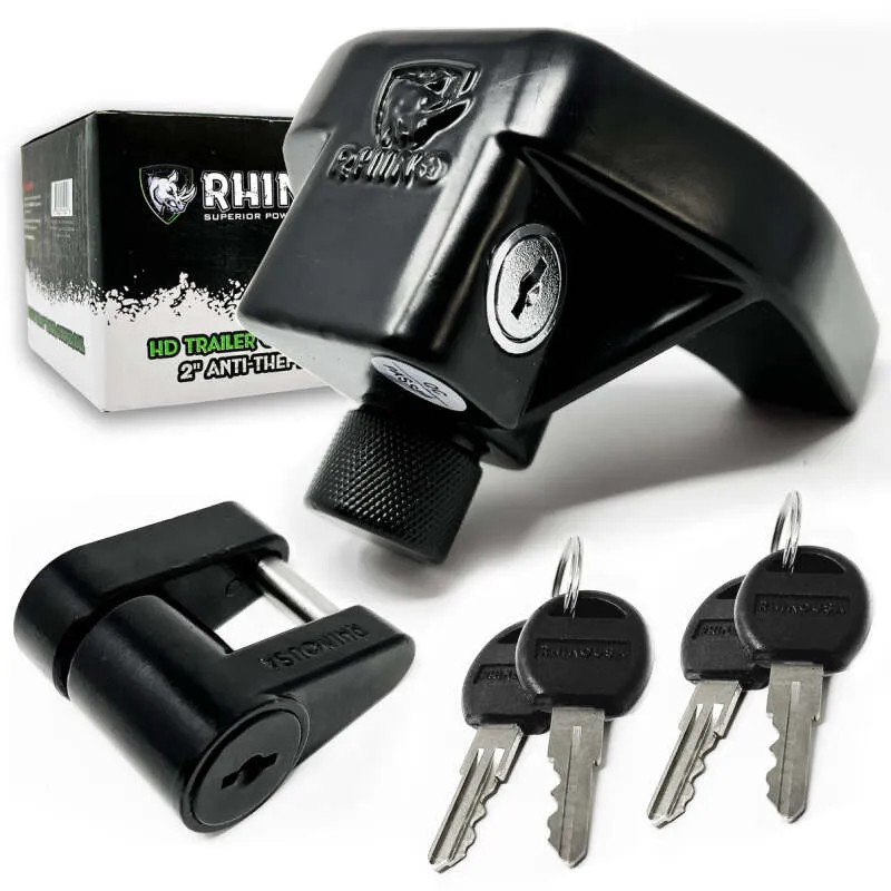 Rhino USA 2In Trailer Coupler Hd Lock Kit-2-Piece Rhino USA 2In Trailer Coupler Hd Lock Kit-2-Piece