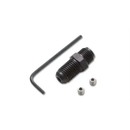 Vibrant -4AN to 7/16-24 Oil Restrictor Fitting Kit for Garrett ball bearing Turb