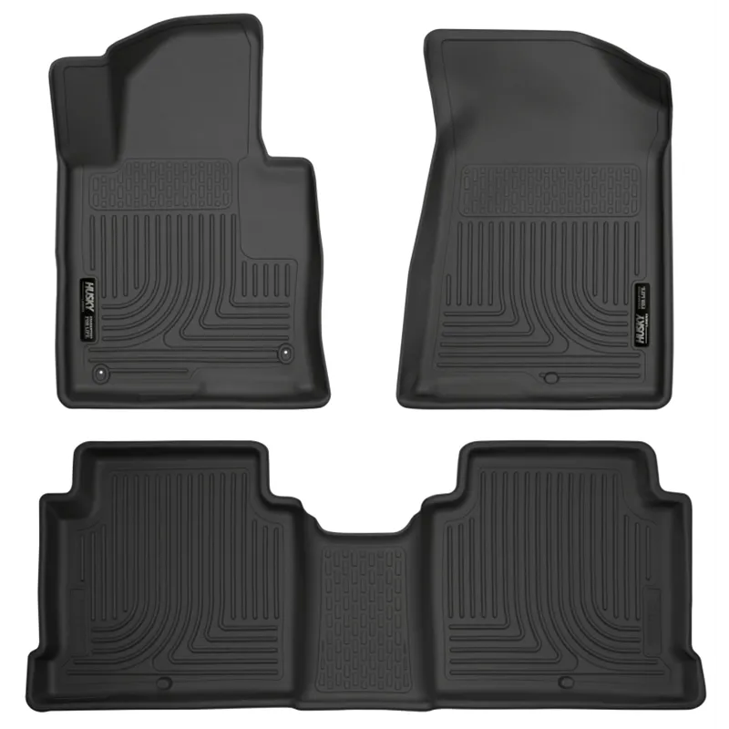Husky Liners 2015 Hyundai Sonata Weatherbeater Black Front & 2nd Seat Floor Liners Husky Liners 2015 Hyundai Sonata Weatherbeater Black Front & 2nd Seat Floor Liners