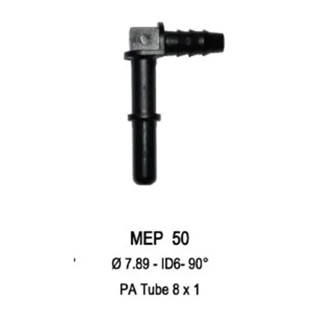 Quick Release 7.89M to 8mm Barb 90 Degree Cool Performance Products - 2
