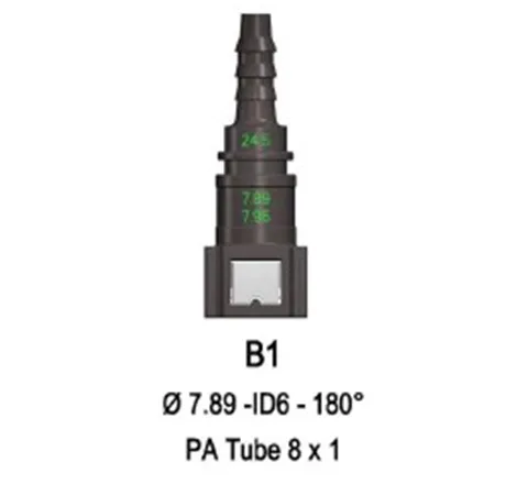 Quick Release 7.89F to 8mm Barb Straight Cool Performance Products - 1