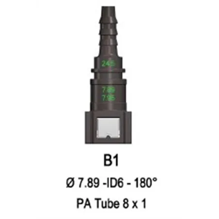 Quick Release 7.89F to 8mm Barb Straight Cool Performance Products - 1