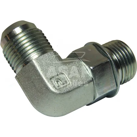 9/16 JIC Male to 9/16 UNC Male 90 Degree Cool Performance Products - 1