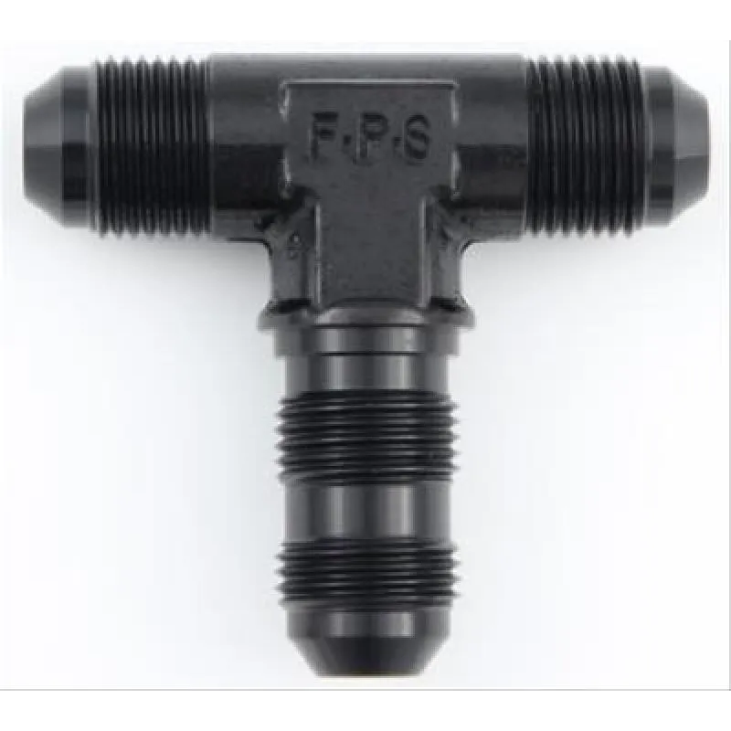 Fragola -10AN Bulkhead Tee - Black Fragola -10AN Bulkhead Tee - Black
