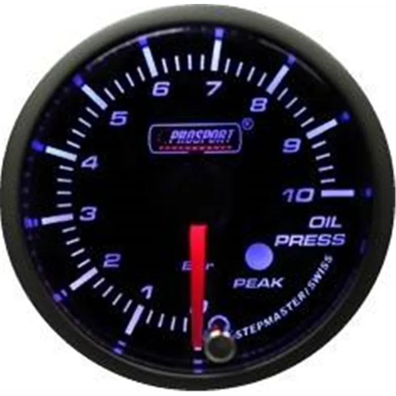 Prosport 52mm Analogue Oil Pressure Gauge with Peak Recall Prosport - 1