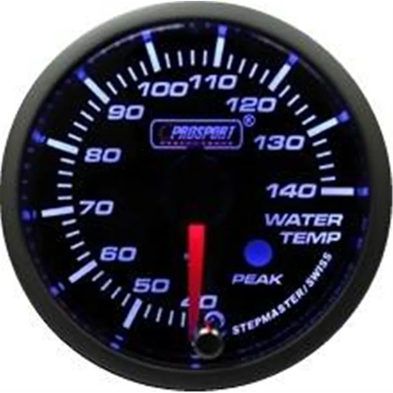 Prosport 52mm Analogue Water Temperature Gauge with Peak Recall Prosport - 1