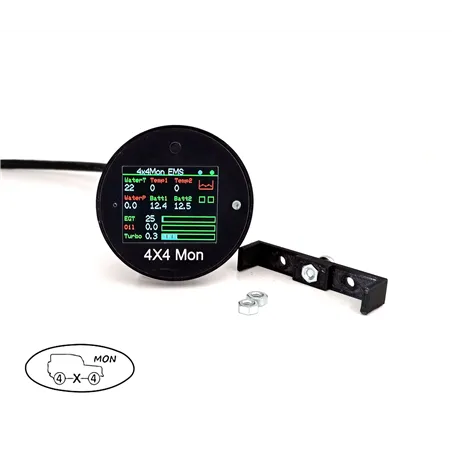 4x4Mon 52mm Round Dash Mount Display