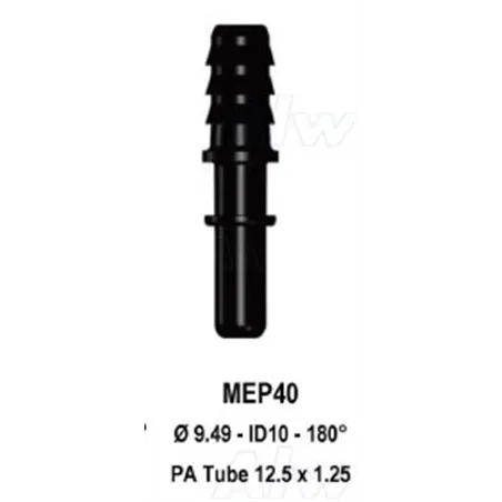 Quick Release 9.49M to 10mm Barb Straight (ID 10)