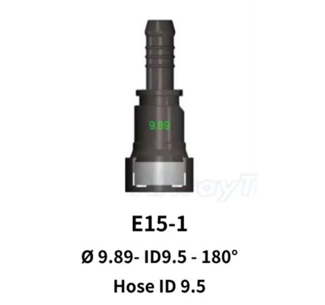 Quick Release 9.89 to 8mm Straight for Rubber Hose