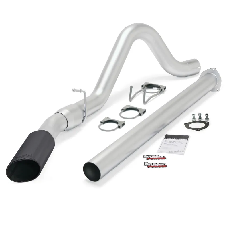 Banks Power 11-13 Ford 6.7L F250-350 Monster Exh Sys - SS Single Exh w/ Blk Tip Banks Power 11-13 Ford 6.7L F250-350 Monster Exh Sys - SS Single Exh w/ Blk Tip
