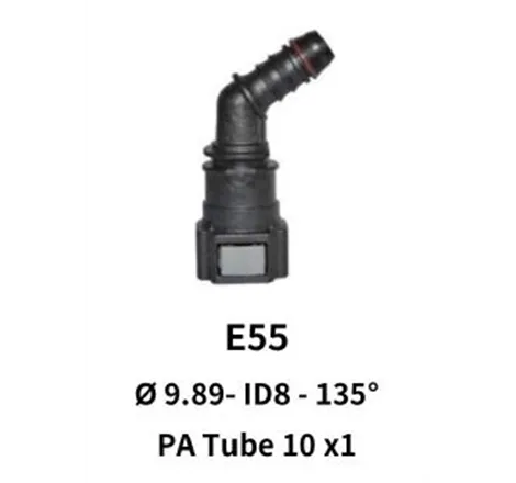 Quick Release 9.89 to 10mm 135 Angle for Nylon Hose