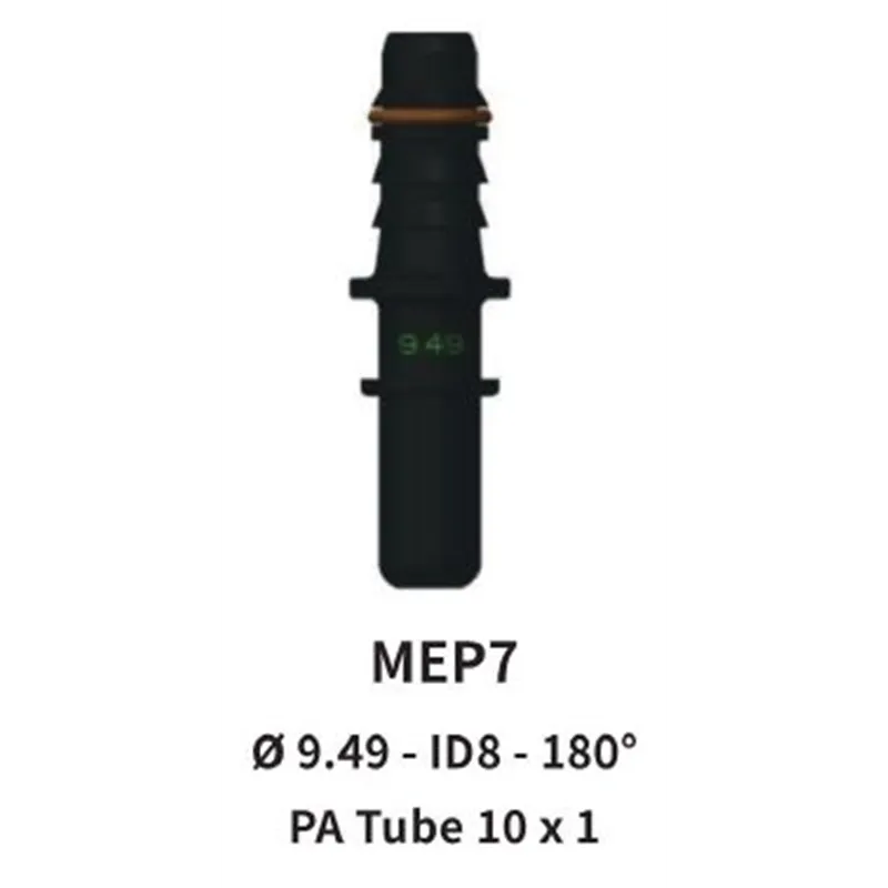 Quick Release 9.49 Male to 10mm Straight for Nylon Hose