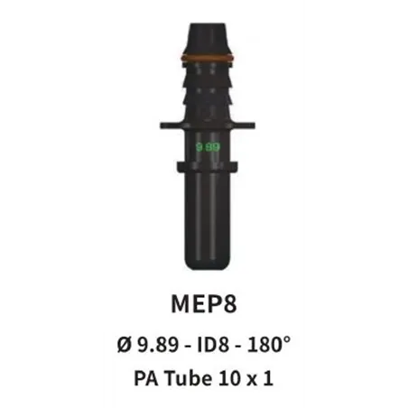 Quick Release 9.89 Male to 10mm Straight for Nylon Hose